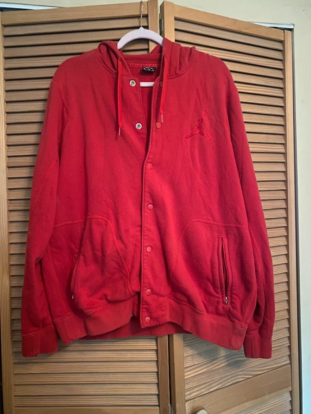 Jordan snap front hoodie